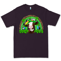 Plum st patricks cow rainbow Premium Tee - Artiststas