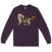 Plum christmas christmas maine coon cat cat Long Sleeve Tee - LillyAllenDesigns