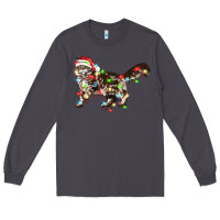 Smoke christmas christmas maine coon cat cat Long Sleeve Tee - LillyAllenDesigns