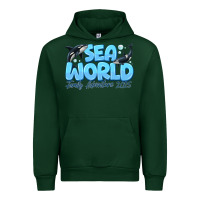 Forest Green Sea World Family Adventure 2025 Urban Hoodie - CowhideDigitalArt