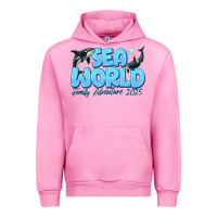 Fuchsia Pink Sea World Family Adventure 2025 Urban Hoodie - CowhideDigitalArt