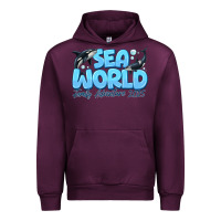 Mauve Wine Sea World Family Adventure 2025 Urban Hoodie - CowhideDigitalArt