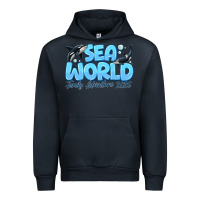 Navy Sea World Family Adventure 2025 Urban Hoodie - CowhideDigitalArt