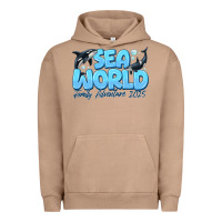 Pigment Burro Sea World Family Adventure 2025 Urban Hoodie - CowhideDigitalArt