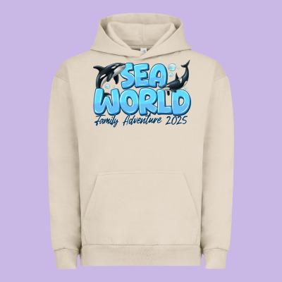 Sea World Family Adventure 2025 Urban Hoodie Designed By Cowhidedigitalart