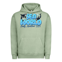 Pigment Oil Green Sea World Family Adventure 2025 Urban Hoodie - CowhideDigitalArt