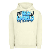 Pigment Pistachio Sea World Family Adventure 2025 Urban Hoodie - CowhideDigitalArt