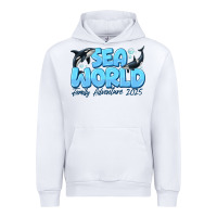 White Sea World Family Adventure 2025 Urban Hoodie - CowhideDigitalArt