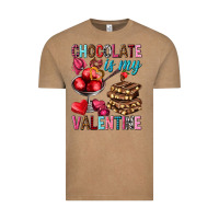 Vintage Coffee chocolate is my valentine Vintage Tee - NancyCooperArtShop