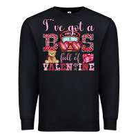Black i've got a bus full of valentine Premium Sweatshirt - OliviaCreatesArt