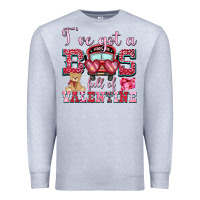 Heather Grey i've got a bus full of valentine Premium Sweatshirt - OliviaCreatesArt