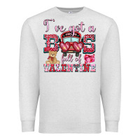 Oatmeal Heather i've got a bus full of valentine Premium Sweatshirt - OliviaCreatesArt