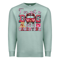 Seafoam i've got a bus full of valentine Premium Sweatshirt - OliviaCreatesArt