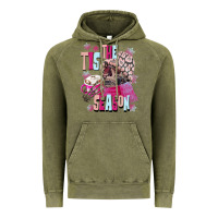 Vintage Olive tis the season winter skull Vintage Hoodie - NancyCooperArtShop