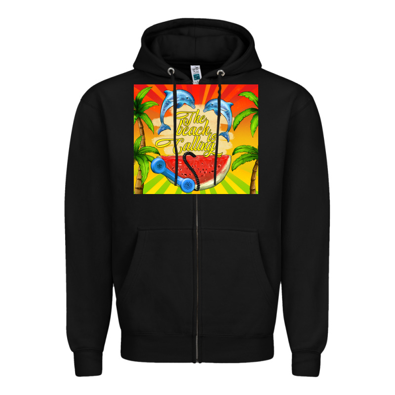 The Beach Is Calling Zipper Hoodie by TumblerDesignByShophia | Teevron