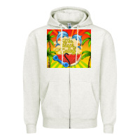Oatmeal Heather the beach is calling Zipper Hoodie - TumblerDesignByShophia