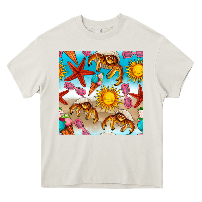 Beach Seamless Pattern Heavy Core Tee by BundleAndBundleShop | Teevron