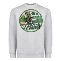 Heather Grey never enough plants Heavyweight Sweatshirt - Artiststas