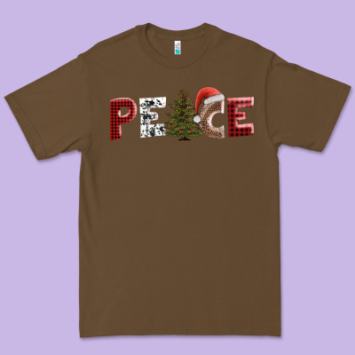 Peace Christmas Premium Tee Designed By Adodesignshop