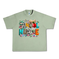 Oil Green school nurse Urban Heavy Tee - NancyCooperArtShop