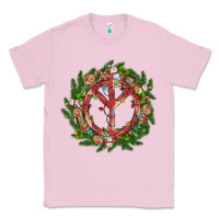 Bubblegum Pink Christmas peace Classic Tee - MaliasSmallBusiness