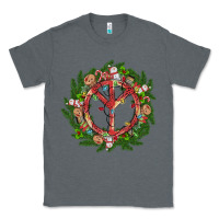 Charcoal Heather Christmas peace Classic Tee - MaliasSmallBusiness