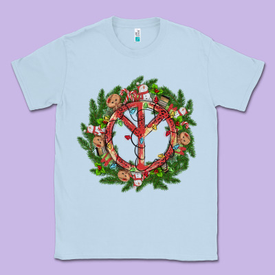 Christmas Peace Classic Tee Designed By Maliassmallbusiness