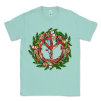 Seafoam Christmas peace Classic Tee - MaliasSmallBusiness