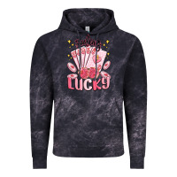 Cloud Black feeling lucky Vintage Hoodie - MaliasSmallBusiness