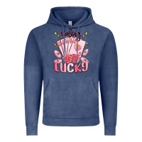 Vintage Denim feeling lucky Vintage Hoodie - MaliasSmallBusiness