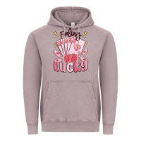 Vintage Zinc feeling lucky Vintage Hoodie - MaliasSmallBusiness