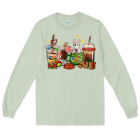 Matcha Christmas coffee cups with Bull Terrier Long Sleeve Tee - RanaPortraitStore