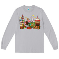 Moon Dust Christmas coffee cups with Bull Terrier Long Sleeve Tee - RanaPortraitStore