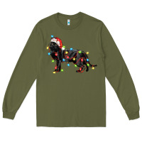 Army Green christmas bombay cat Long Sleeve Tee - LillyAllenDesigns