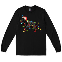 Black christmas bombay cat Long Sleeve Tee - LillyAllenDesigns