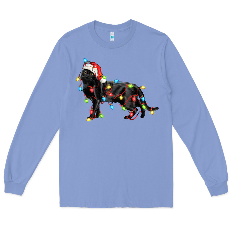 Christmas Bombay Cat Long Sleeve Tee by LillyAllenDesigns | Teevron