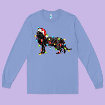 Christmas Bombay Cat Long Sleeve Tee Designed By Lillyallendesigns