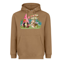 Toasted Coconut Easter gnome and rabbit egg hunt  Easter Day Heavyweight Hoodie - CowGirlArtShop