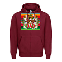 Burgundy nacho average dad father's day Zipper Hoodie - TumblerDesignByShophia
