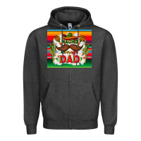 Charcoal Heather nacho average dad father's day Zipper Hoodie - TumblerDesignByShophia