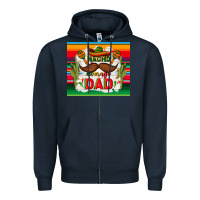 Navy nacho average dad father's day Zipper Hoodie - TumblerDesignByShophia