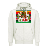 Oatmeal Heather nacho average dad father's day Zipper Hoodie - TumblerDesignByShophia