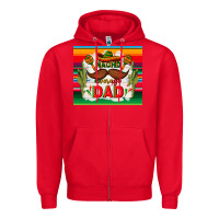Red nacho average dad father's day Zipper Hoodie - TumblerDesignByShophia