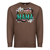 Chestnut blessed mama Premium Sweatshirt - OliviaCreatesArt