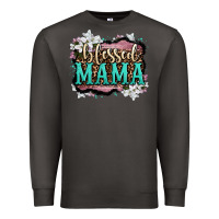 Smoke blessed mama Premium Sweatshirt - OliviaCreatesArt