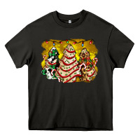 Asphalt christmas tree cake and christmas pattern ado Heavy Core Tee - AdoDesignShop