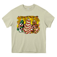 Mossy christmas tree cake and christmas pattern ado Heavy Core Tee - AdoDesignShop