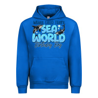 Cobalt Whale Hello There Sea World Birthday Boy Urban Hoodie - CowhideDigitalArt