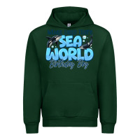 Forest Green Whale Hello There Sea World Birthday Boy Urban Hoodie - CowhideDigitalArt