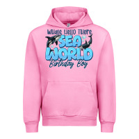 Fuchsia Pink Whale Hello There Sea World Birthday Boy Urban Hoodie - CowhideDigitalArt